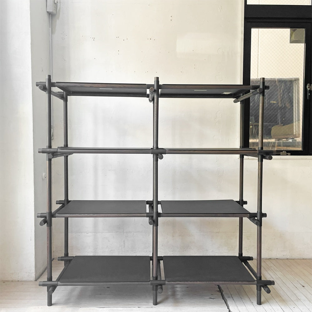 メニュー Menu スティックシェルビングシステム Stick Shelving System 2列3段 モジュラー式 モダン 北欧 参考定価￥240,000- ★