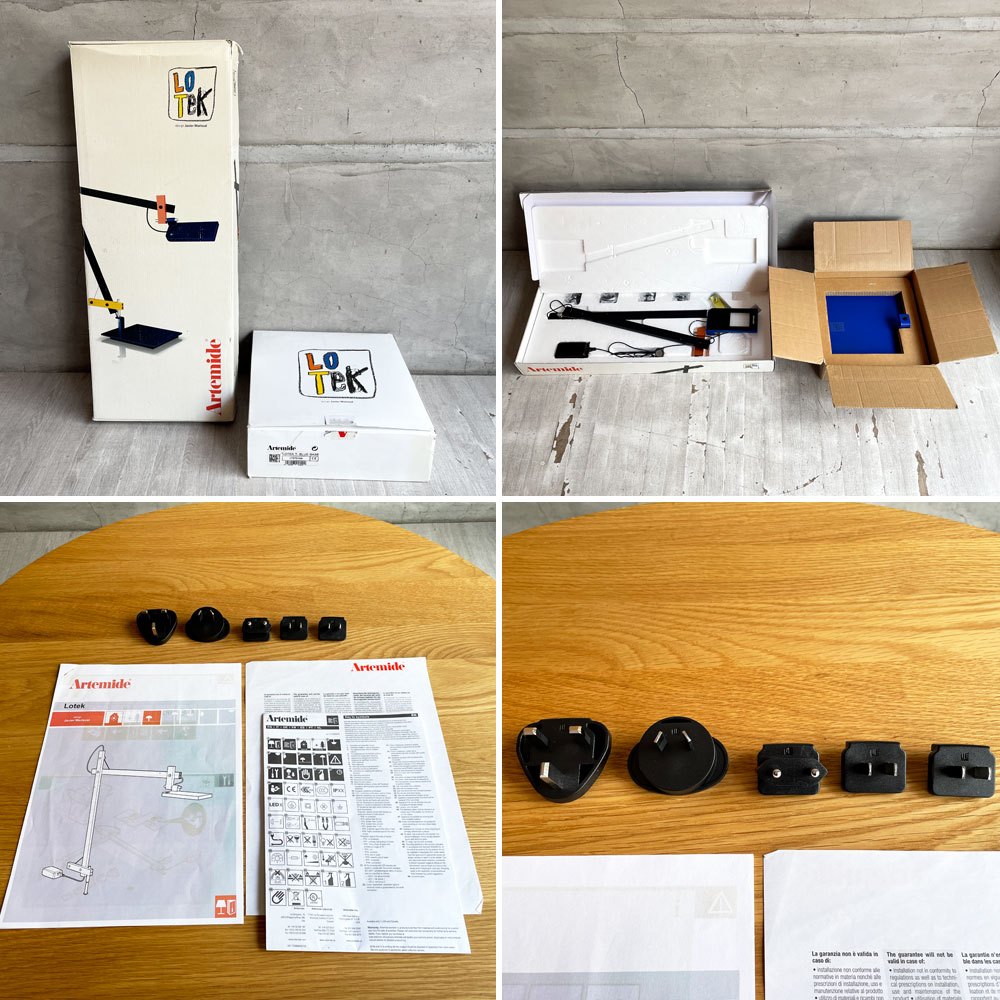アルテミデ Artemide ローテク Lotek LED テーブルライト デスクライト 無段階調光機能 ハビエル・マリスカル 廃番 展示品 箱付♪