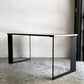 かなでもの KANADEMONO ザ・テーブル THE TABLE デスク 140cm ラバーウッド ブラックブラウン Black Steel スクエア脚 ■