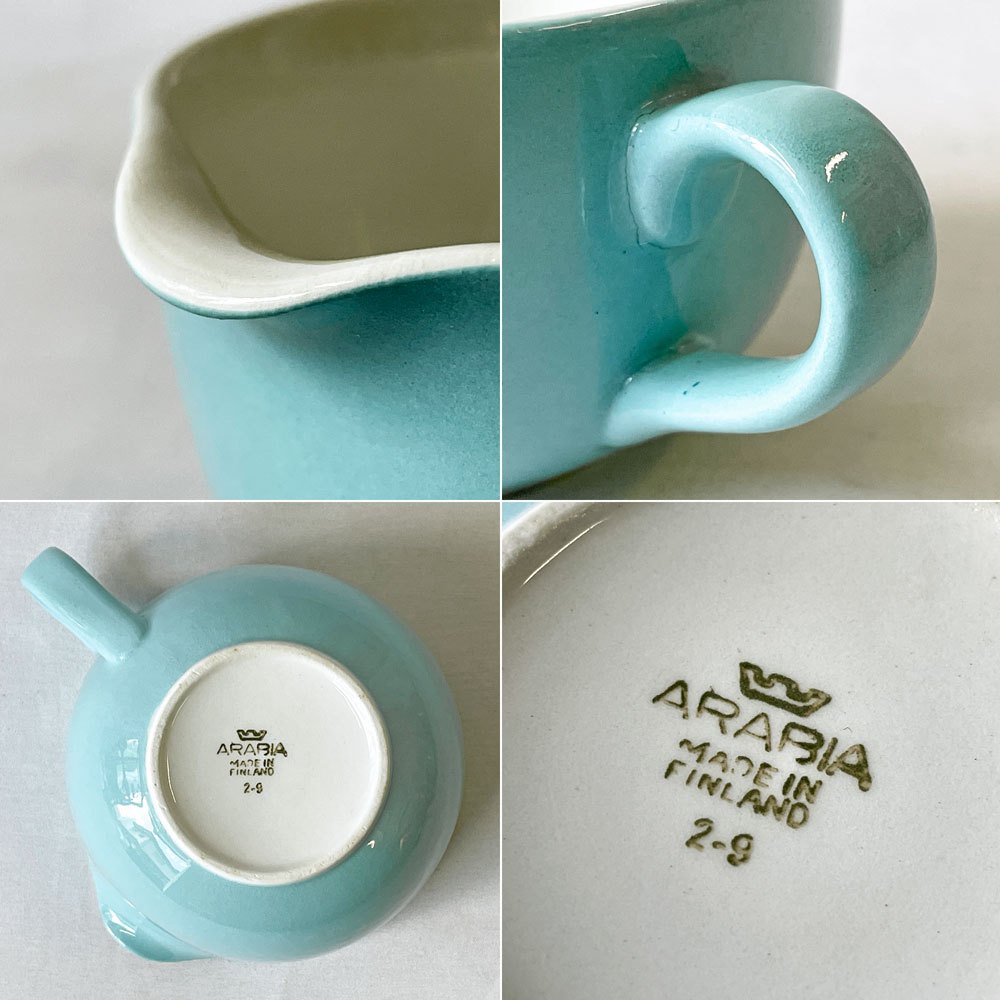 アラビア ARABIA ケスト Kesto ミルクピッチャー カップ カイフランク Kaj Franck フィンランド 北欧ビンテージ ◇