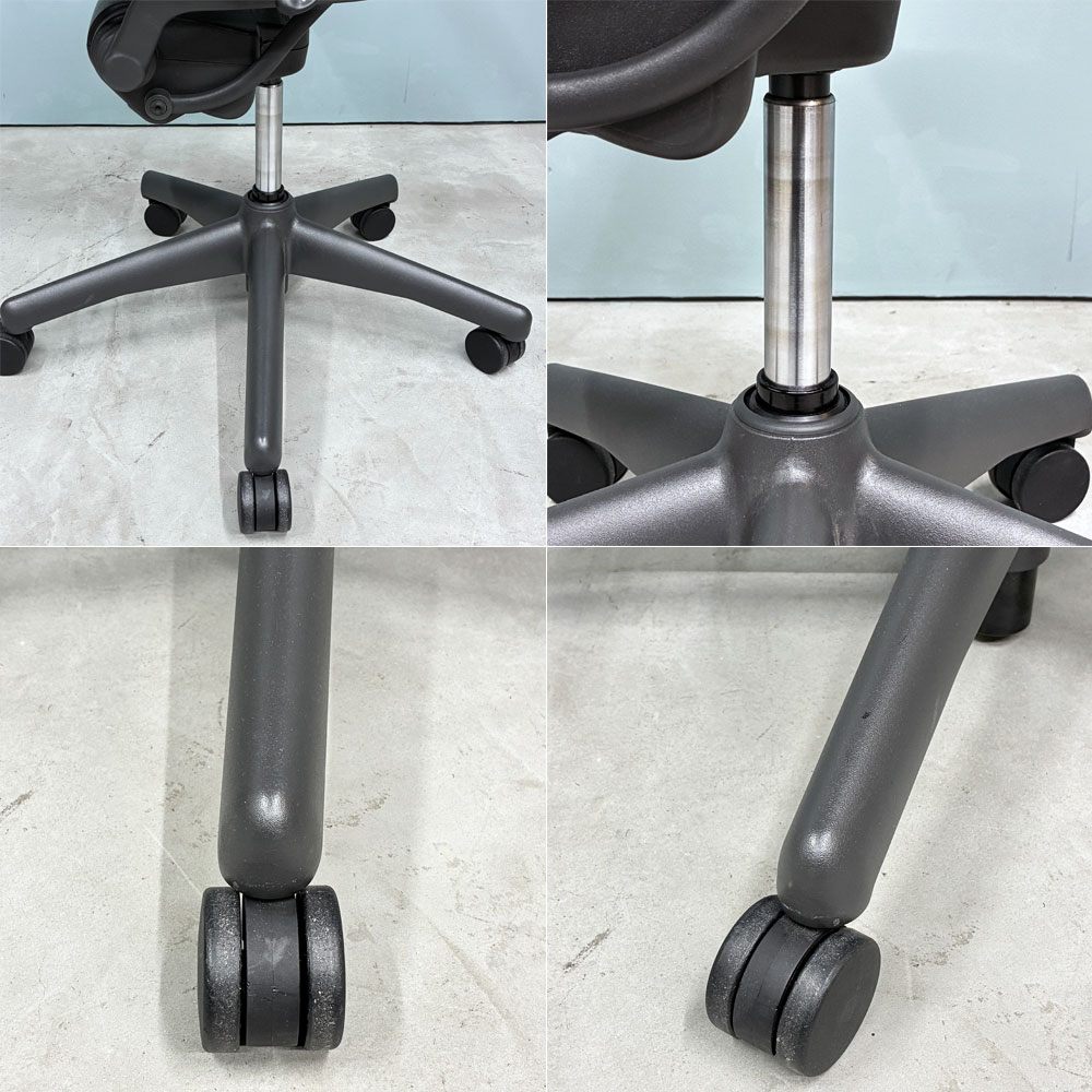 ハーマンミラー Herman Miller アーロンチェア スタンダード Bサイズ ポスチャーフィット グラファイトベース フル装備 ビル・スタンフ＆ドン・チャドウィック ◎