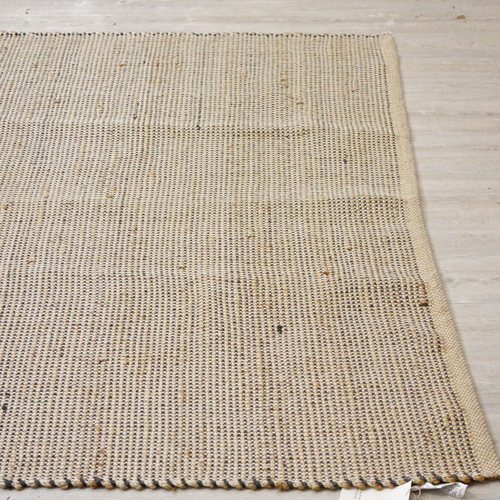 ザラホーム ZARAHOME ジュート＆コットンラグ 207 x 155cm ナチュラルスタイル ●