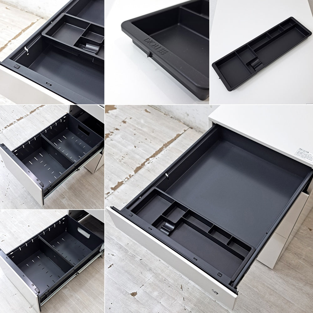 イトーキ ITOKI インステート INSTATE デスクキャビネット デスクワゴン 3段 鍵欠品 ●