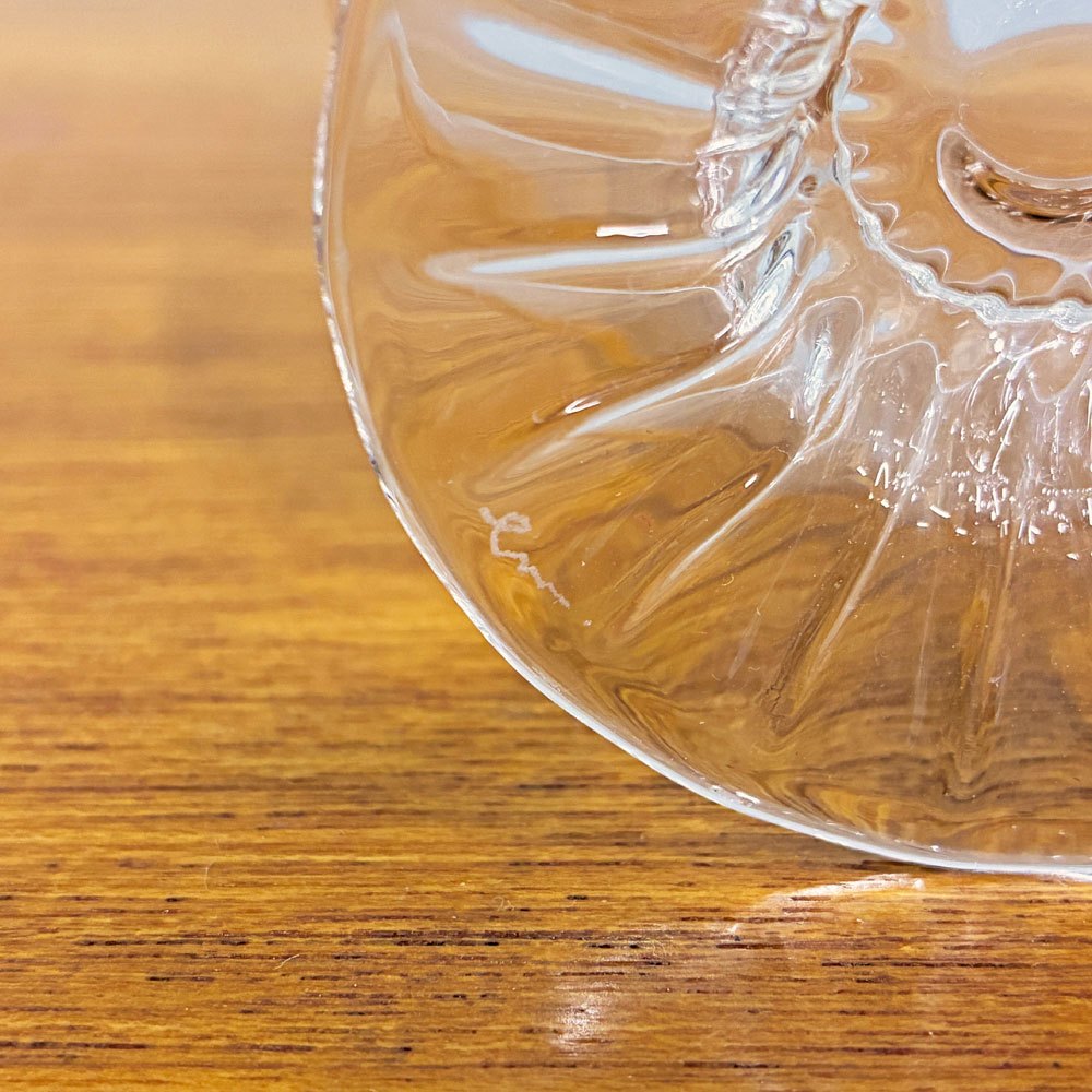 glass atelier えむに ガラス クリアの蓋物 蓋Flow 現代作家 A ◎