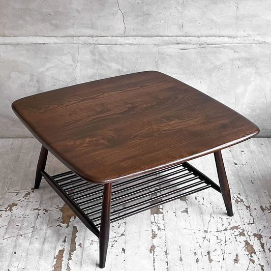 アーコール ercol モデル767 model 767 ウィンザー コーヒーテーブル windsor coffee table エルム材 UKビンテージ 1980’s 希少♪
