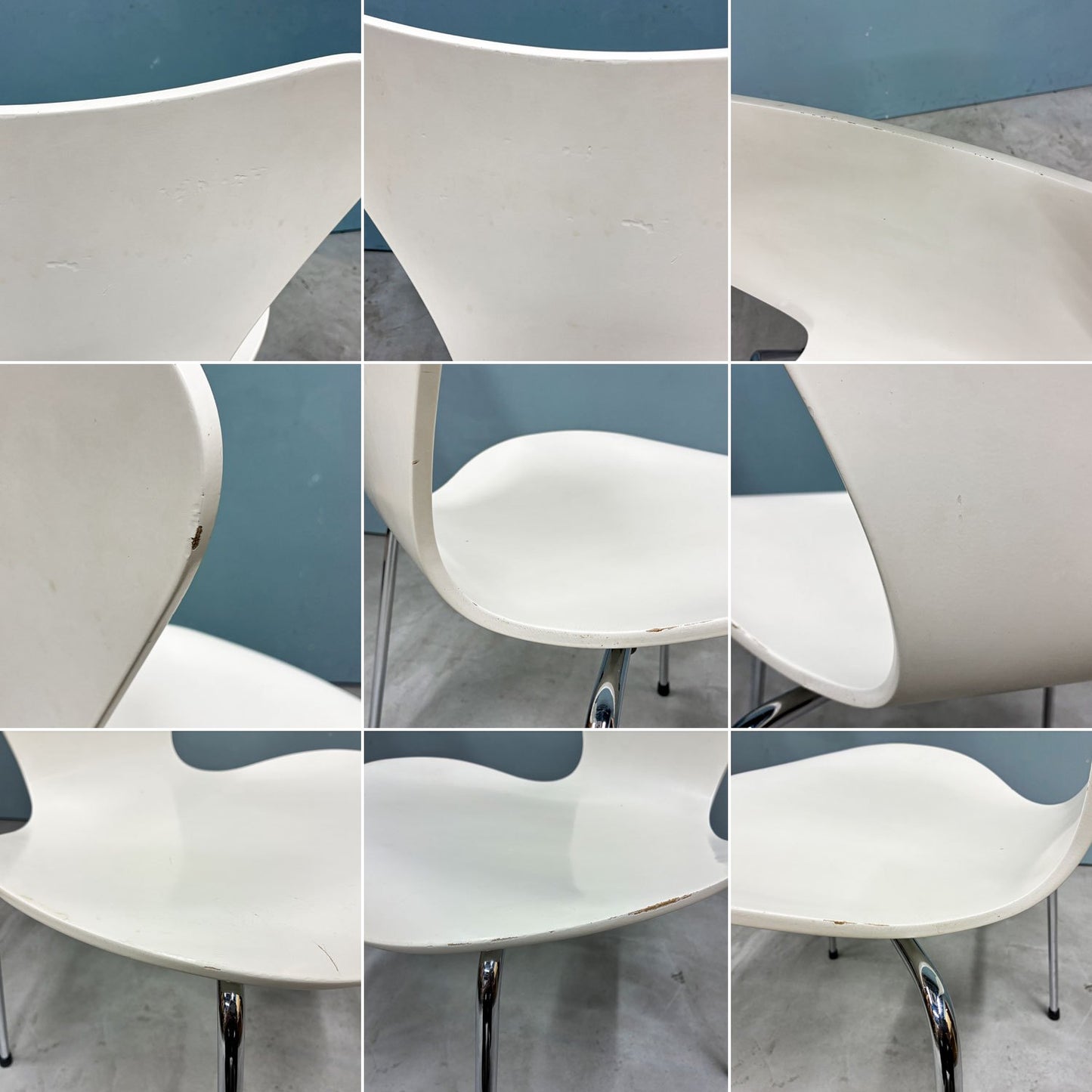 フリッツハンセン Fritz Hansen 3107 セブンチェア ホワイト ラッカー仕上げ スタッキング アルネ・ヤコブセン デンマーク 北欧家具 ◎