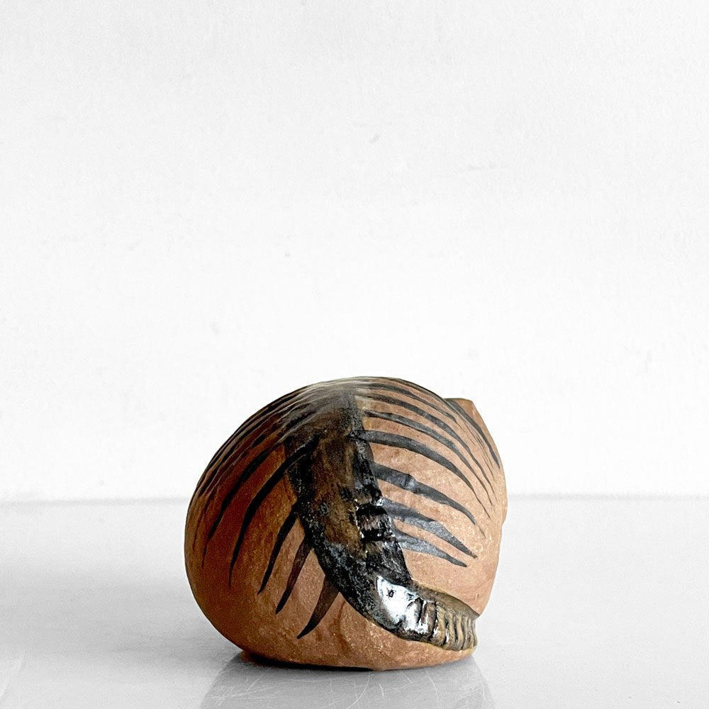 グスタフスベリ GUSTVSBERG 小さな動物園 Lilla Zoo 丸まった猫 Liggande Katt フィギュリン 置物 リサ・ラーソン ビンテージ 北欧雑貨 ■