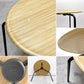エンゲルブレヒト Engelbrechts ケヴィ KEVI 2010 ダイニングテーブル オーク材 プライウッド カフェテーブル 70cm 未使用品 B ●