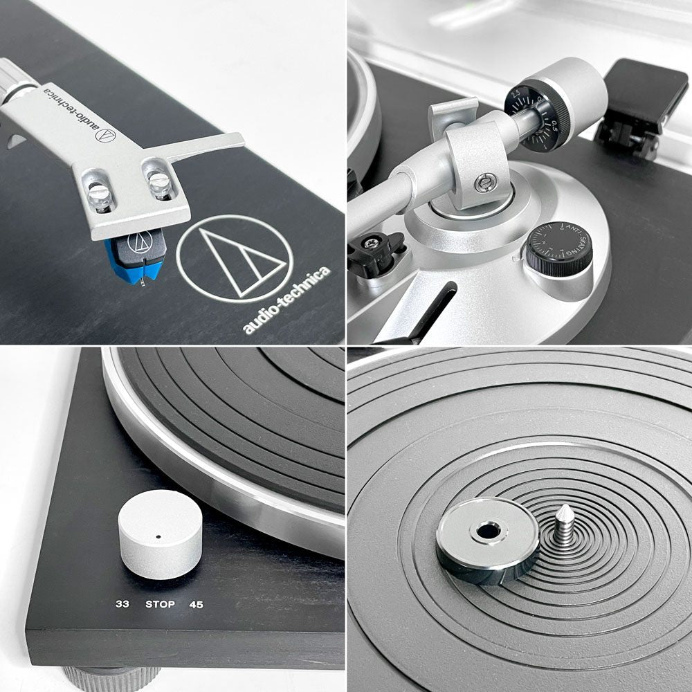 オーディオテクニカ audio-technica レコードプレーヤー AT-LPW30 ベルトドライブ ターンテーブル ブラック ウッド ●