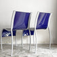 カルテル Kartell FPE chair スタッキングチェア ダイニングチェア 2脚セット アルミ ポリプロピレン ブルー ロンアラッド イタリアモダン 廃番 A ■