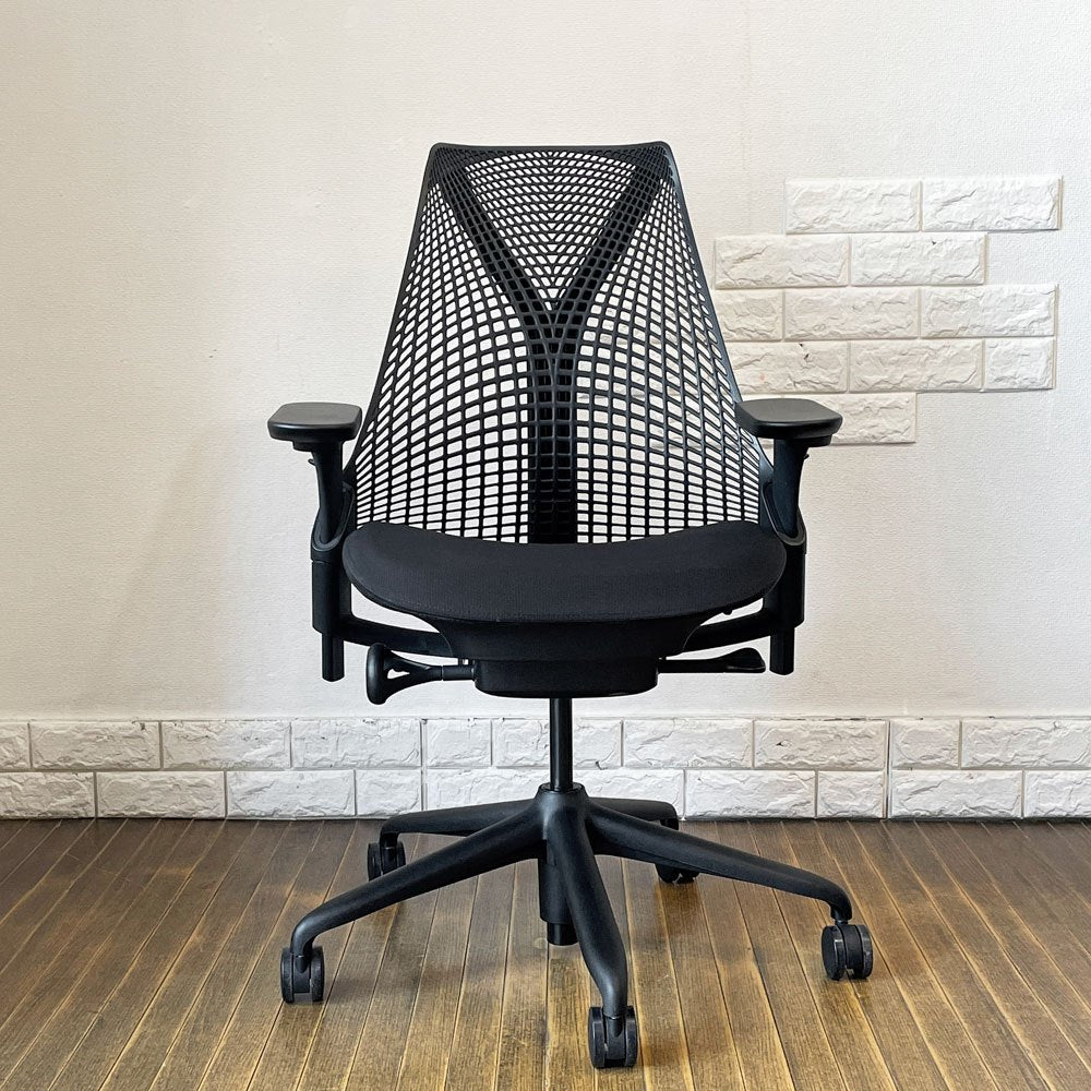 ハーマンミラー HermanMiller セイルチェア SAYL Chair サスペンションミドルバック アジャスタブルアーム 2023年製 イヴ・ベアール ◎