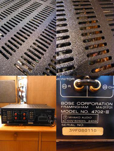 ■美品 BOSE4702-Ⅲ 4CHプリメインアンプ 音質 良好 FOR 301or101M スピーカー