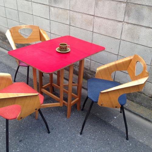 ◎60'S UK Vintage Butterfly & Gateleg Dining Table ／ 60年代 イギリス ヴィンテージ バタフライダイニングテーブル