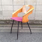 ◎60'S UK or Euro Vintage Teak Plywood × Iron Leg Dining Chair (Purple) ② ／チークプライウッド×アイアンレッグ チェア