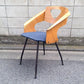 ◎60'S UK or Euro Vintage Teak Plywood × Iron Leg Dining Chair (Blue) ③ ／チークプライウッド×アイアンレッグ チェア