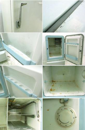 ●　HITACHI 日立製 レトロ 冷蔵庫 白熊マーク ビンテージ