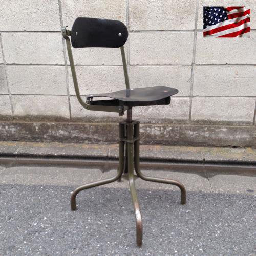 ◎50～60'S US Vintage Drafting Chair ／  50～60年代 アメリカン ヴィンテージ ドラフティングチェア(製図用椅子）FRPシート