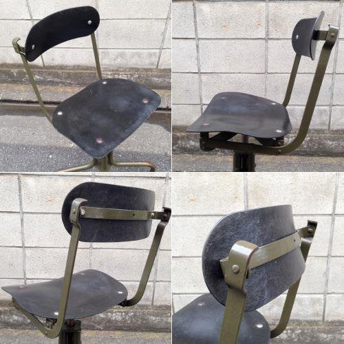 ◎50～60'S US Vintage Drafting Chair ／  50～60年代 アメリカン ヴィンテージ ドラフティングチェア(製図用椅子）FRPシート