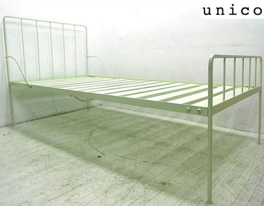 ●　unico ウニコ ベッドフレーム アイアン シングル アンティーク調