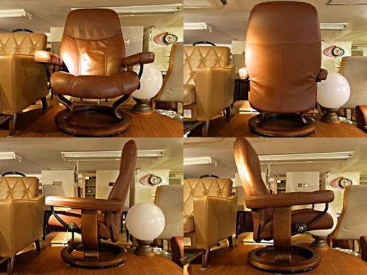 ● EKORNES/エコーネス　ディプロマット ストレスレス リクライニングチェア オッドマン付　ノルウェー