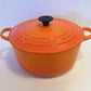 ◇ルクルーゼ　LE CREUSET　ココット ロンド 22cm　オレンジ