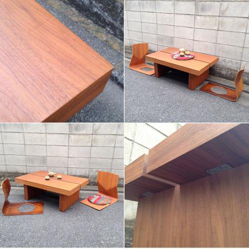 ◎moda en casa  "cafe" Walnut Coffee Table , Low Table ／ モーダエンカーサ"カフェ" ウォールナット材 ローテーブル