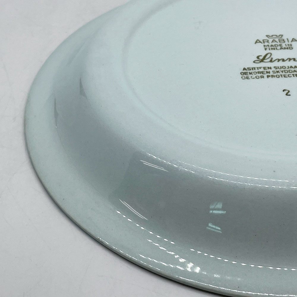 アラビア ARABIA リンネア Linnea プレート 23cm ライヤ・ウオシッキネン 北欧食器 1950-60s ビンテージ 希少 ●