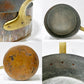 ビンテージ コッパー 片手鍋  vintage copper pan ソースパン 銅鍋 真鍮ハンドル 20cm フラワーベース フランス ブロカント  ●
