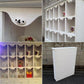 ◎Antique French Country Style White Paint Shabby Numbering Shelf ／ アンティーク フレンチカントリースタイル ナンバリングシェルフ