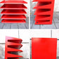 U.K  BISLEY （ ビスレー ） ★ " PLUSシリーズ " ★  『 Letter Rack / レターラック （ 廃番/5段 ） 』 Color： Red