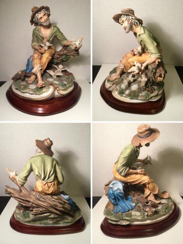 ◎ Capodimonte　カポディモンテ　Old Man 老人　figurine フィギュリン  陶器　人形