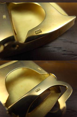 ●　金 K18 刻印 バックル 計約25.6g GOLD ゴールド