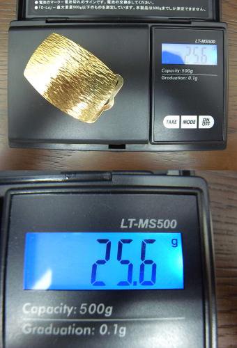 ●　金 K18 刻印 バックル 計約25.6g GOLD ゴールド