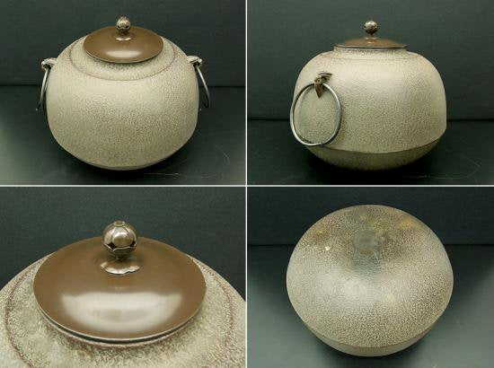 ●人間国宝“高橋敬典”田口釜/茶釜 共箱/共布/栞 茶道具