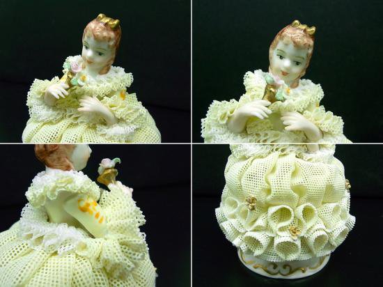■ アイリッシュドレスデン　レース磁器人形　希少 ”Annette”　Sunshine Collection