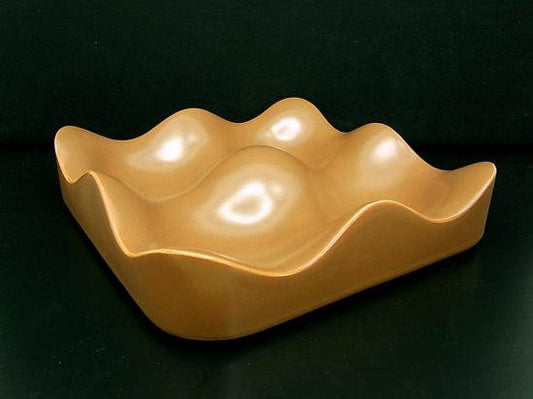 ●olivetti/オリベッティ　ビンテージノベルティ　陶器製アシュトレイ/灰皿　24.5cm