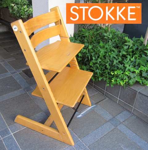 Norway STOKKE A.S / ストッケ社 ★ ベビーチェア / ステップアップチェア ★ 『 TRIPP TRAPP / トリップ トラップ 』 ★ 旧型・ナチュラル ?