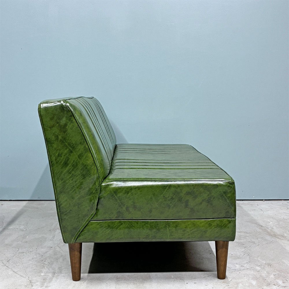 ニコアンド niko and... クラシック ダイナー CLASSIC DINER ベンチ ソファ BENCH SOFA グリーン PVCレザー LDスタイル ◎