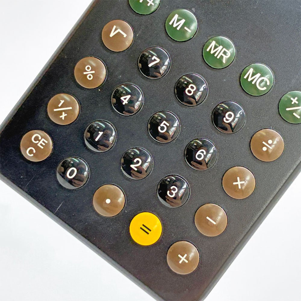 ブラウン BRAUN カーキュレーター 電卓 ET55 ブラック Type:4835 ディーター・ラムス Dieter Rams ドイツ 専用カバー付 ●