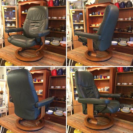 ◎経堂店 EKORNES エコーネス　stressless ストレスレス　チェア　ディプロマット グリーン　北欧　ノルウェー