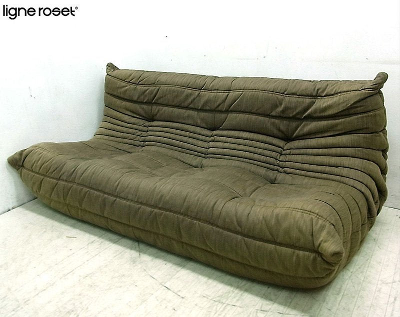 ● フランス ligne roset リーンロゼ トーゴ TOGO 3人掛け ソファ