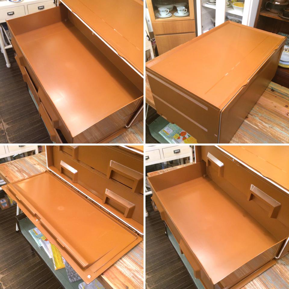 ◎経堂店　Tupperware / タッパーウェア　スーパーチェスト　ワイド　ブラウン