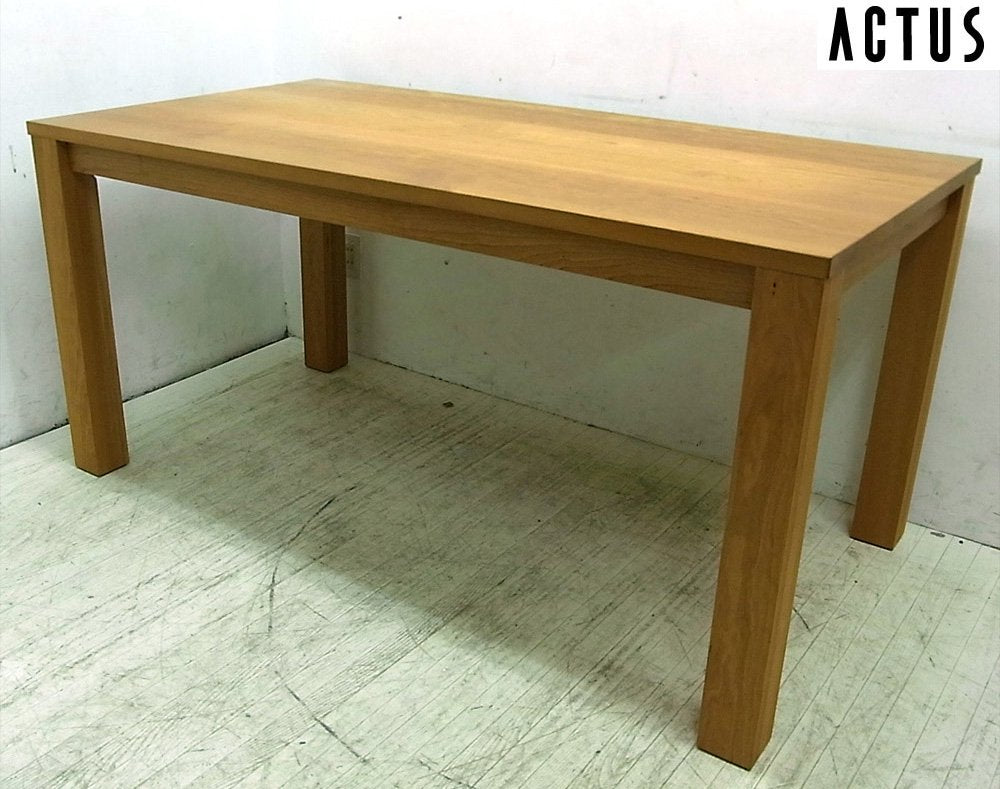 ● ACTUS アクタス　REN ダイニングテーブル ブラックチェリー無垢材