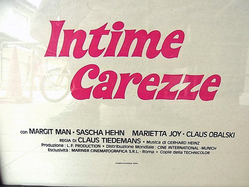 ◇ 1979ｓ 『INTIME CAREZZE』 ヴィンテージ ムービーポスター　イタリア