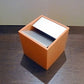 ◇ DANESE/ダネーゼ　CUBO 灰皿　オレンジ　イタリア　未使用品　参考価格11,340円　Lサイズ