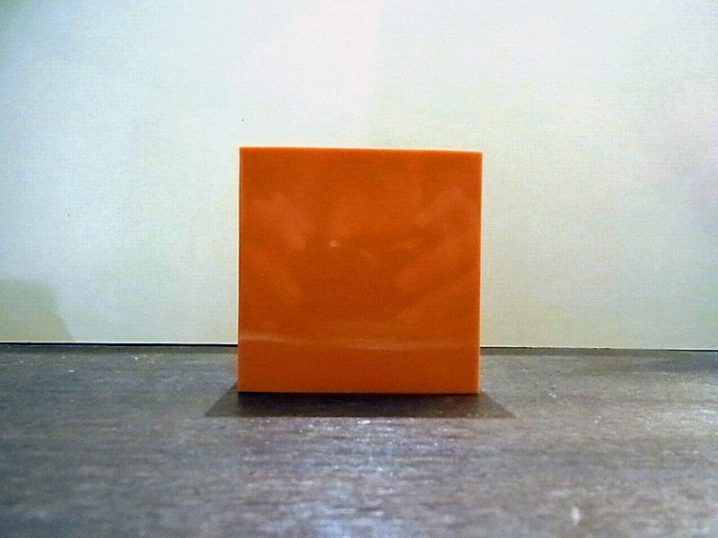 ◇ DANESE/ダネーゼ　CUBO 灰皿　オレンジ　イタリア　未使用品　参考価格11,340円　Lサイズ