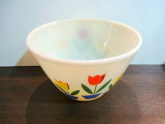 ◇　FIRE KING/ファイヤーキング　Tulip mixing bowl  チューリップ ボウル　ビンテージ　?