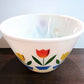 ◇　FIRE KING/ファイヤーキング　Tulip mixing bowl  チューリップ ボウル　ビンテージ　Lサイズ　④