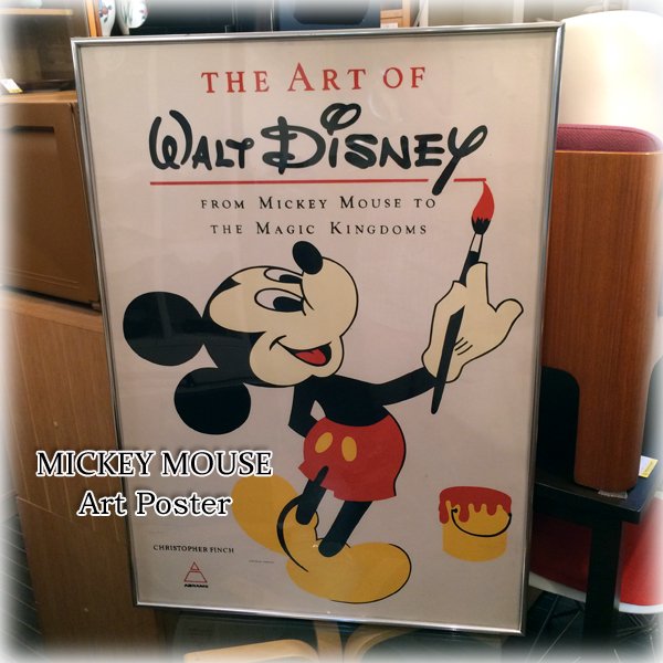 ◎経堂店　THE ART OF WALT DISNEY　ミッキーマウス　シルクスクリーン　復刻ポスター