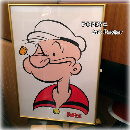 ◎経堂店　POPEYE ポパイ　1992年　フランス製　シルクスクリーン　ポスター